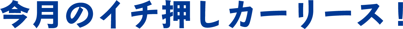 今月のイチ押しカーリース!